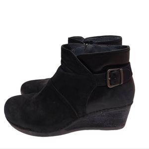 Dansko Shirley wedge black ankle boots 40 (10)